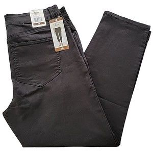 GH Bass & Co Womens Size 18 Skinny Ankle Crop Jeans Stretch Pants Black NWT